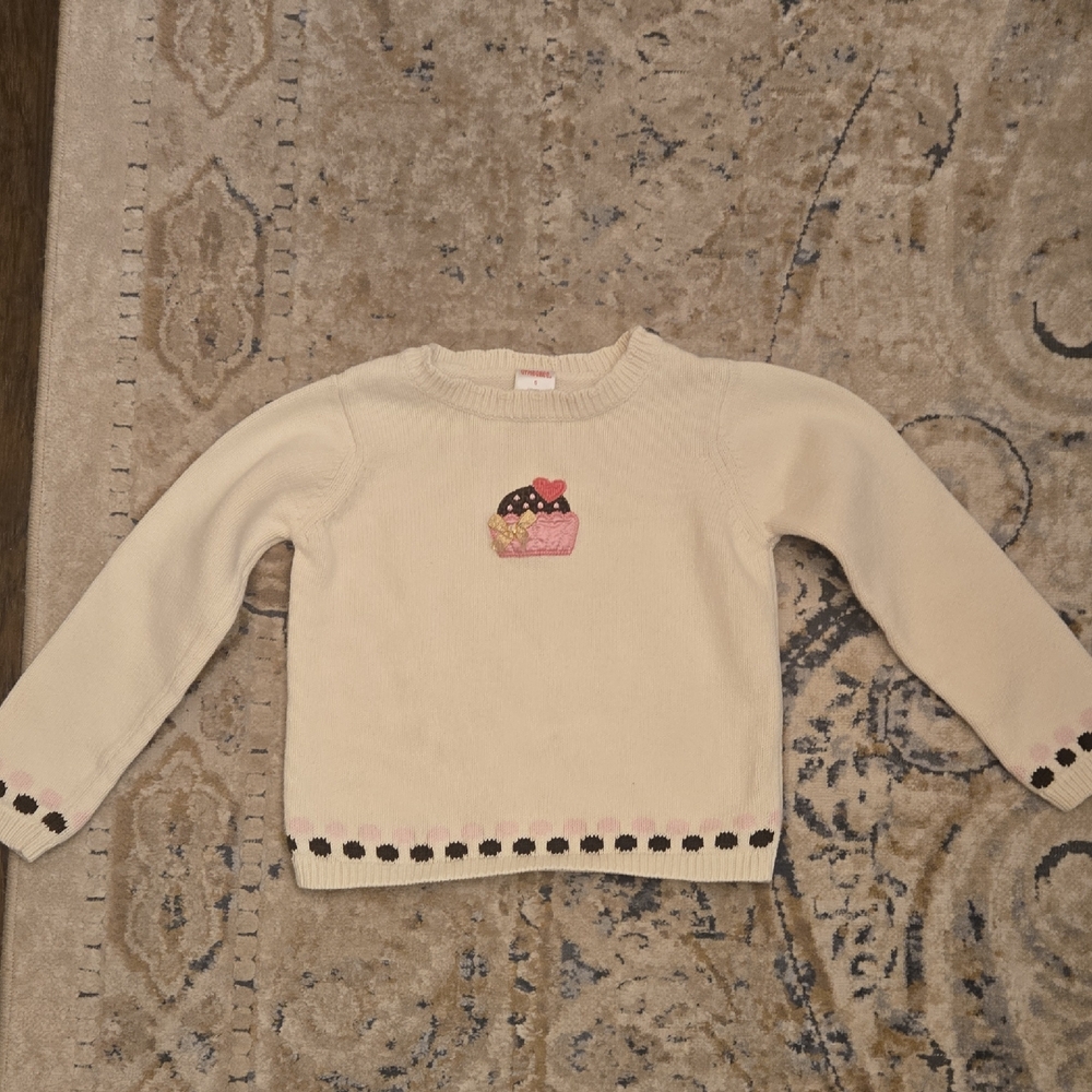 Gymboree Sweater with Cupcake Design